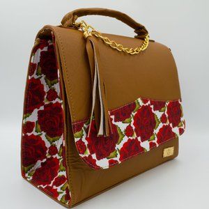 Faux Leather Crossbody Tote